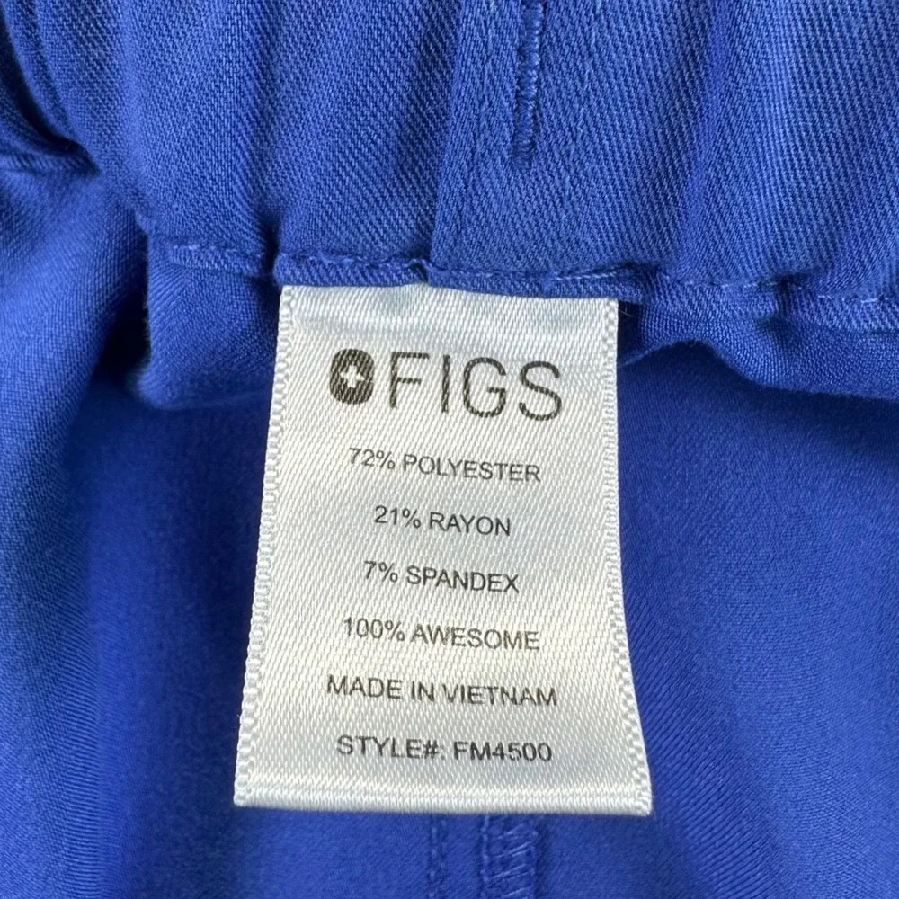 FIGS Mens Pisco Striaght Leg Royal Blue Scrub Pants Size Large FM4500 PO 1660